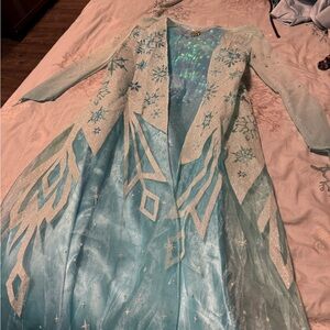 Disney Elsa Blue and White Snowflake Dress